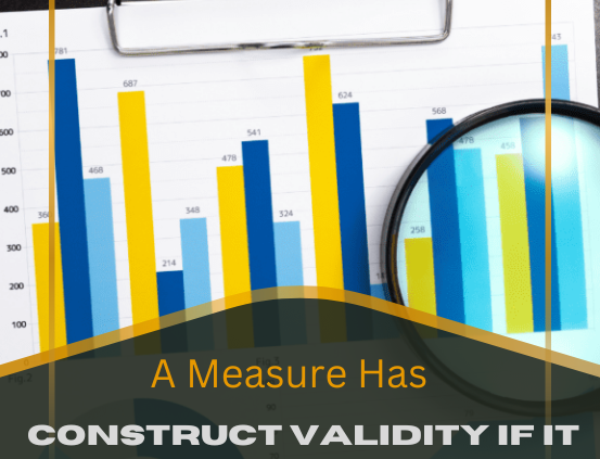 A Measure Has Construct Validity if It