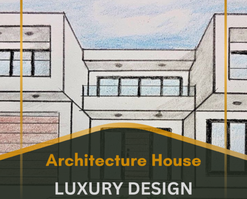 Architecture House Luxury Design drawing