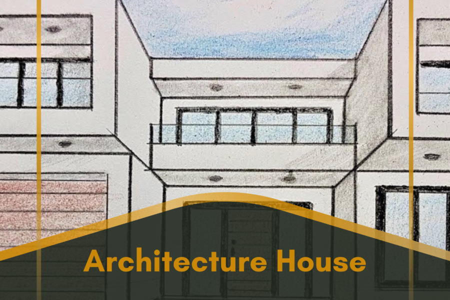 Architecture House Luxury Design drawing