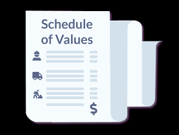 what is a schedule of values in construction  
