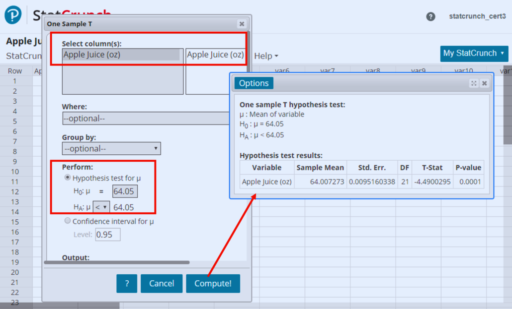 How to Construct a Confidence Interval in StatCrunch