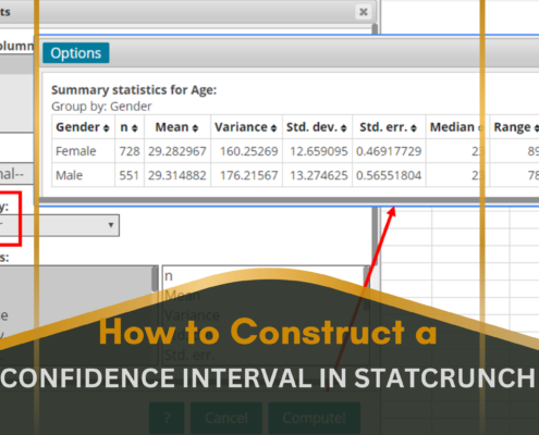 How to Construct a Confidence Interval in StatCrunch?