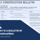 What Is a Bulletin in Construction