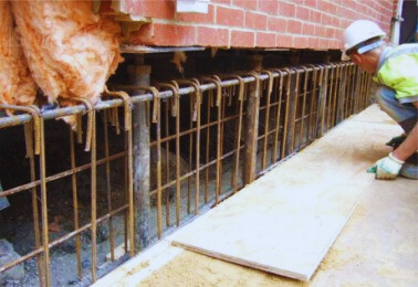 what is underpinning in building construction


