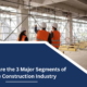 What Are the 3 Major Segments of the Construction Industry