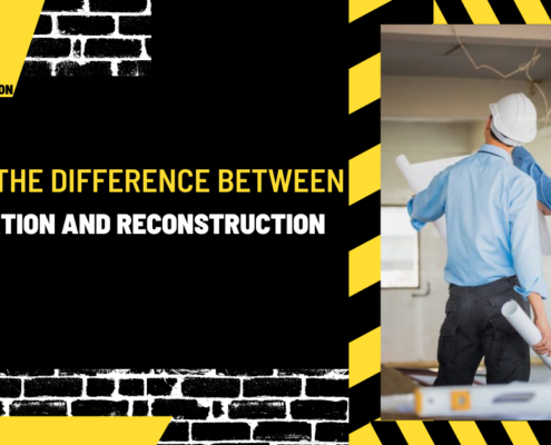 What is thweene Difference Bet Renovation and Reconstruction?