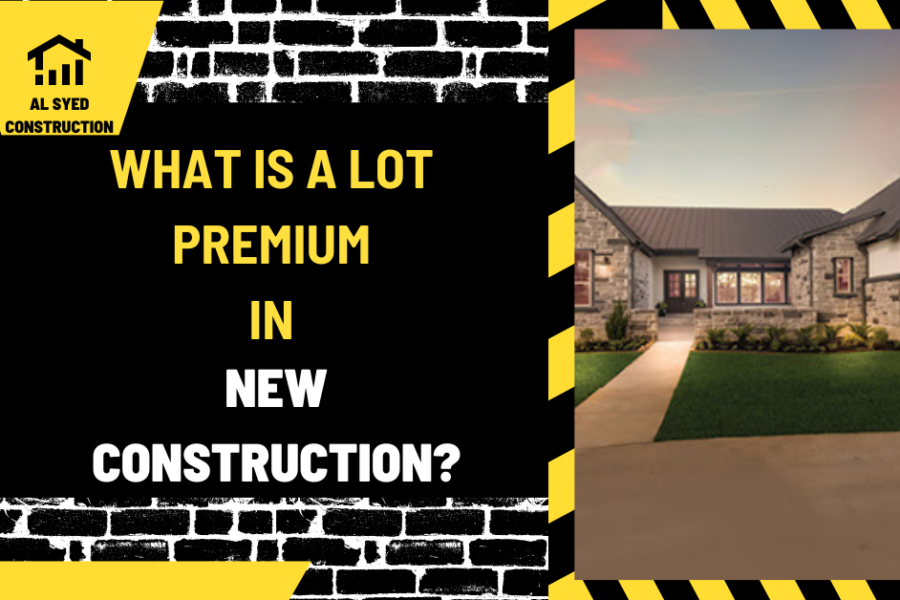 What is a Lot Premium in New Construction