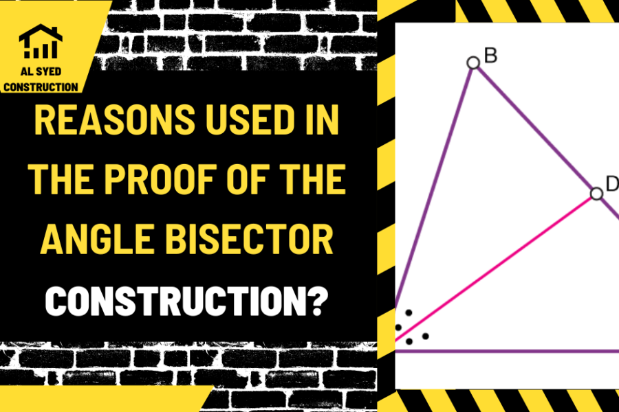 Reasons Used in the Proof of the Angle Bisector Construction