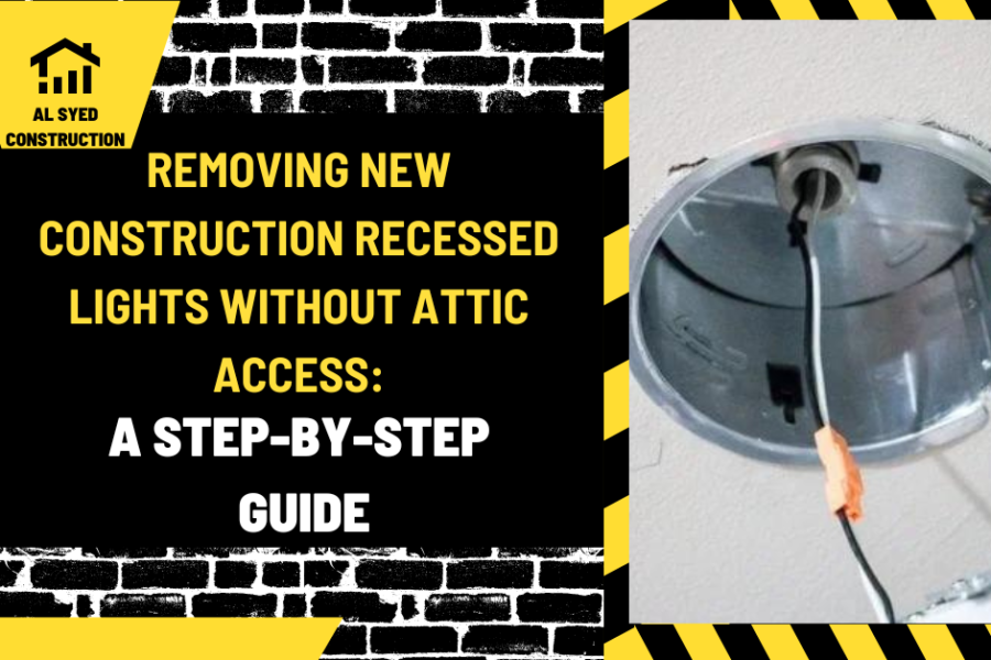 Removing New Construction Recessed Lights Without Attic Access: A Step-by-Step Guide