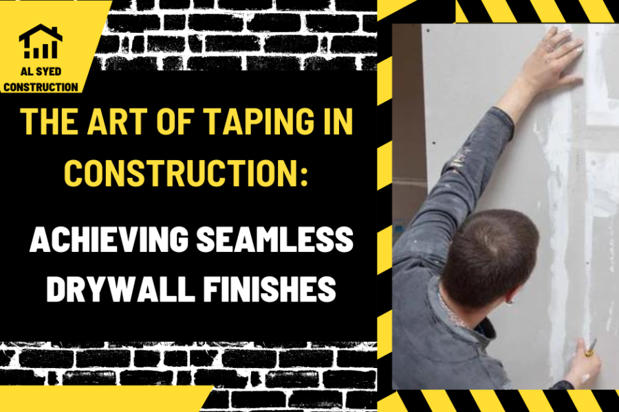 The Art of Taping in Construction: Achieving Seamless Drywall Finishes