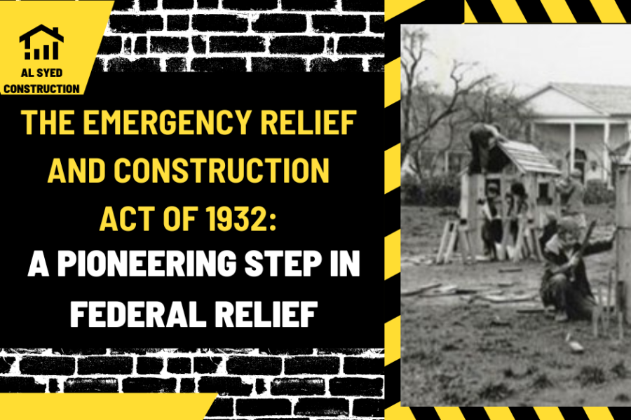 The Emergency Relief and Construction Act of 1932: A Pioneering Step in Federal Relief