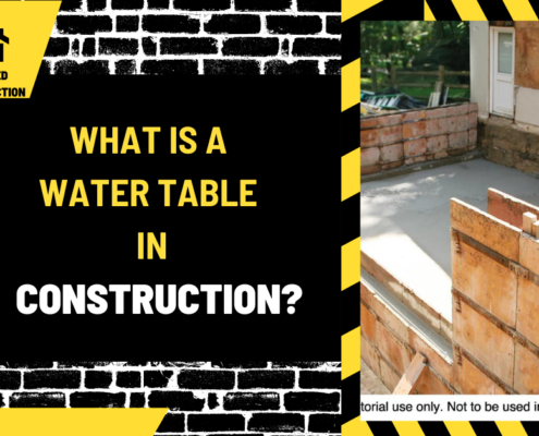 What Is a Water Table in Construction