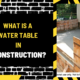 What Is a Water Table in Construction