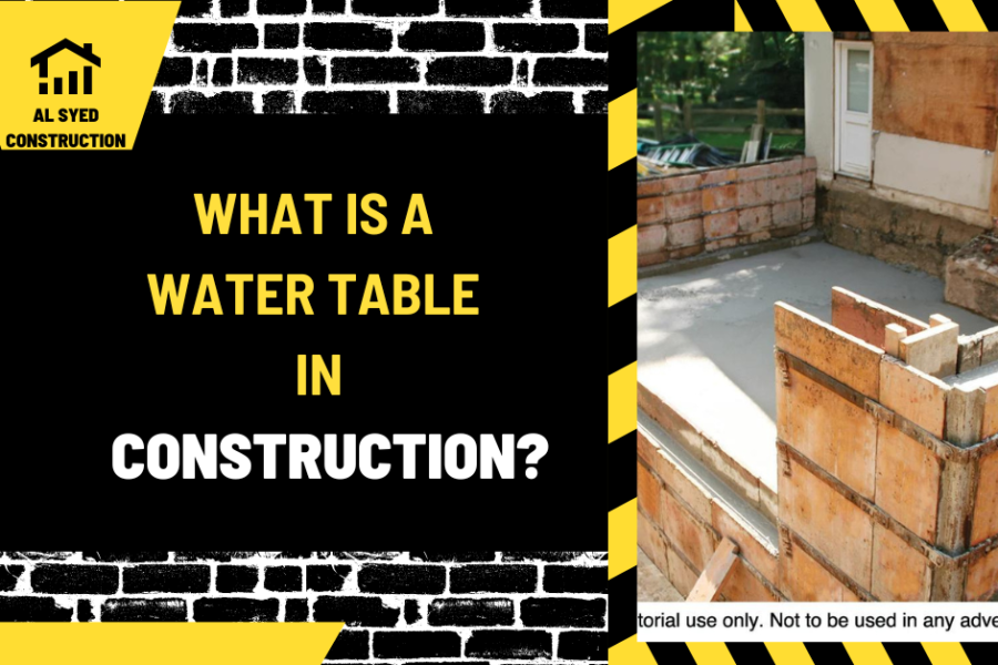 What Is a Water Table in Construction