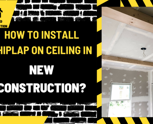 How to Install Shiplap on Ceiling in New Construction