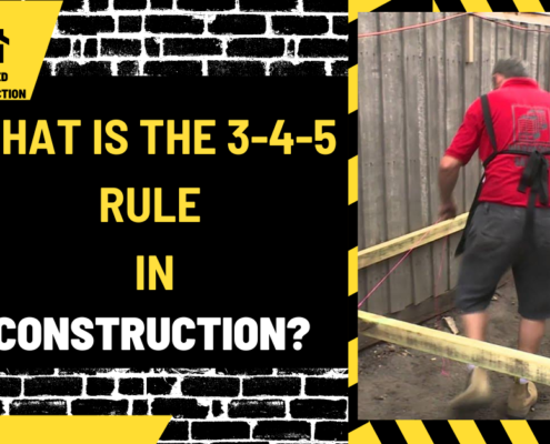 What Is the 3-4-5 Rule in Construction