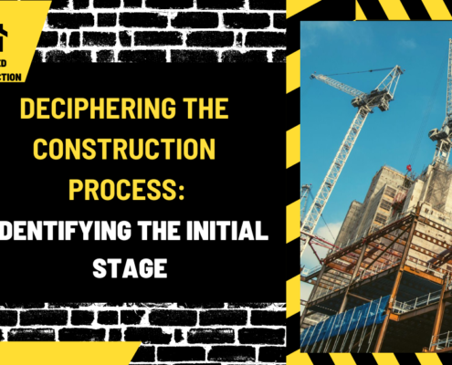 Deciphering the Construction Process: Identifying the Initial Stage