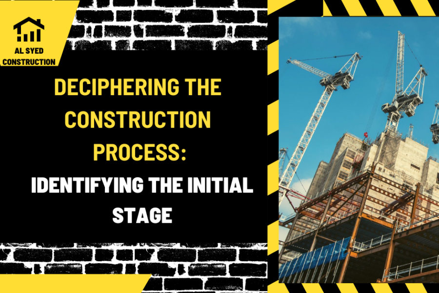 Deciphering the Construction Process: Identifying the Initial Stage