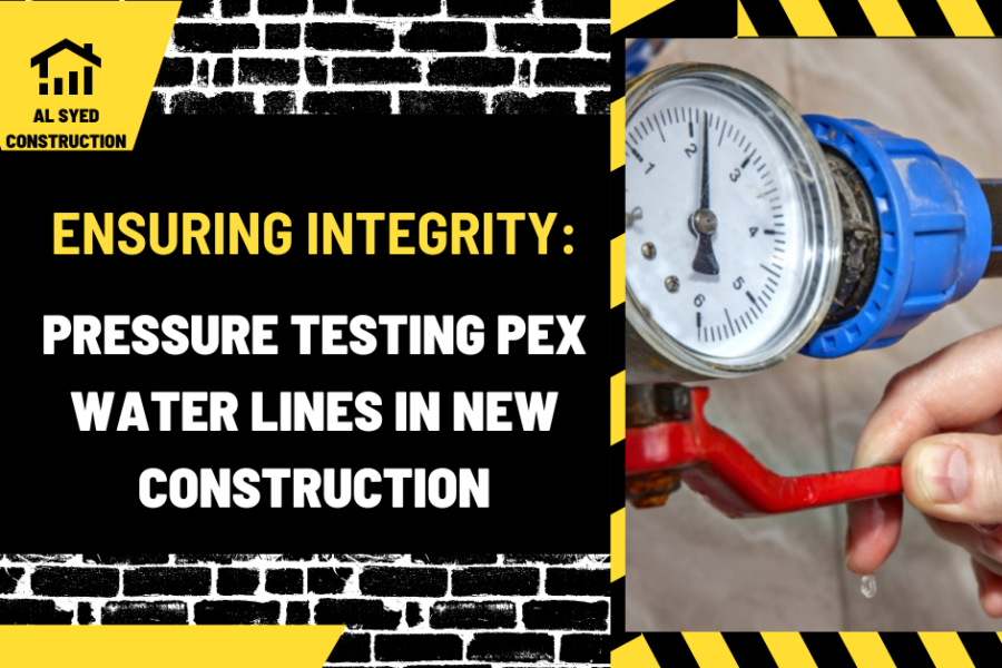 Ensuring Integrity: Pressure Testing PEX Water Lines in New Construction