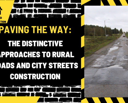 Paving the Way: The Distinctive Approaches to Rural Roads and City Streets Construction