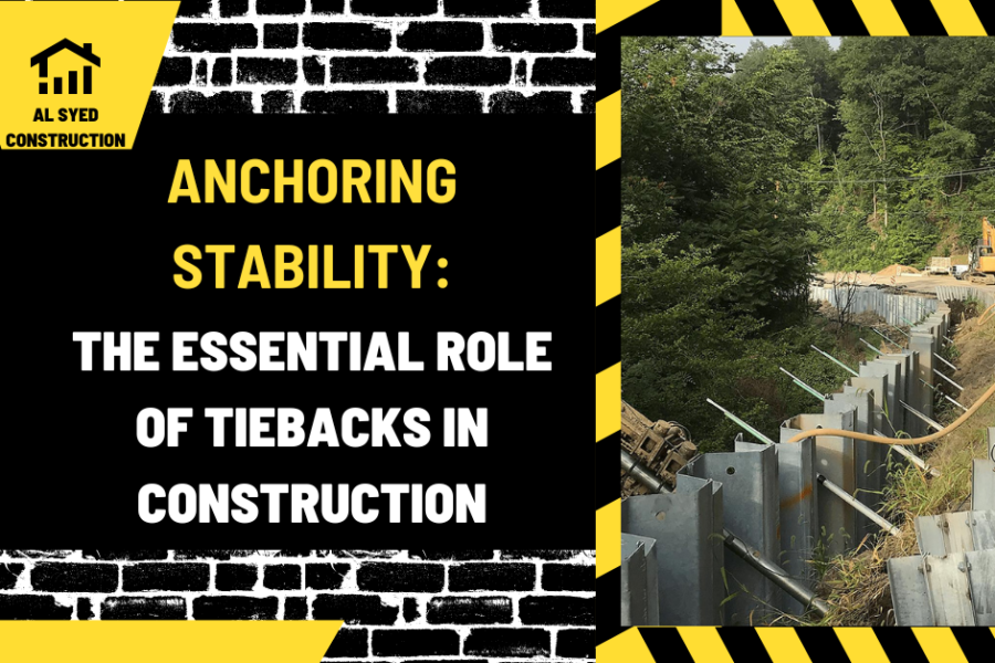 Anchoring Stability: The Essential Role of Tiebacks in Construction