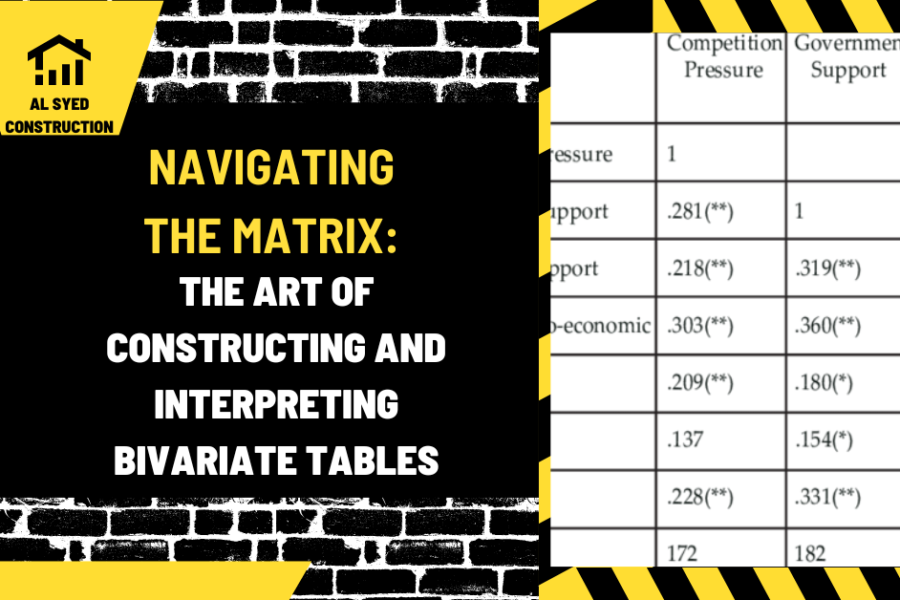 Navigating the Matrix: The Art of Constructing and Interpreting Bivariate Tables