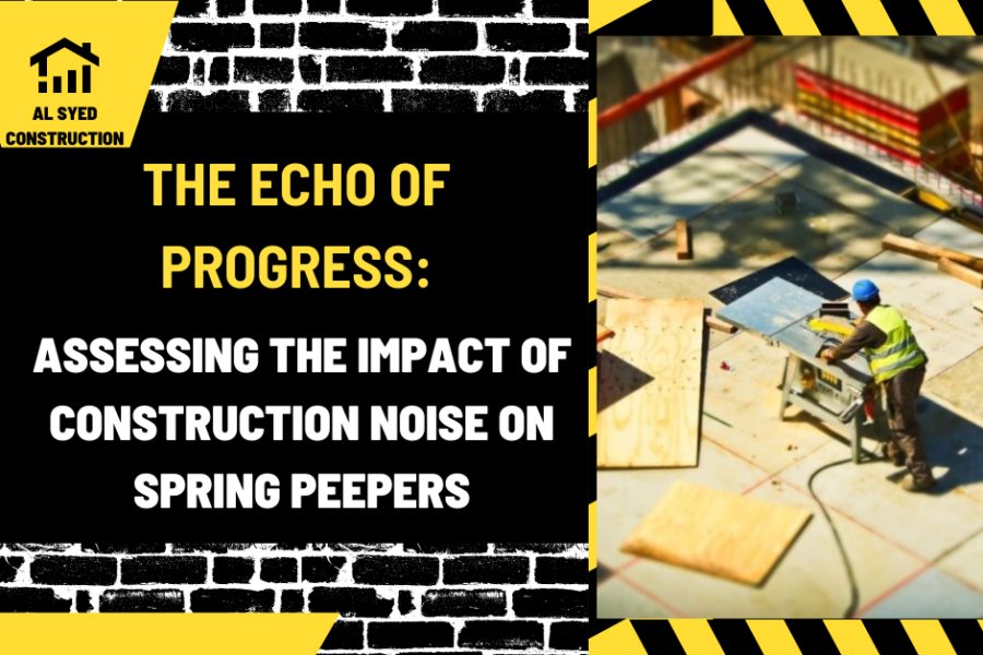 The Echo of Progress: Assessing the Impact of Construction Noise on Spring Peepers