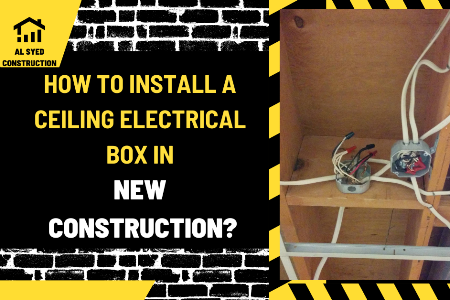 How to Install a Ceiling Electrical Box in New Construction