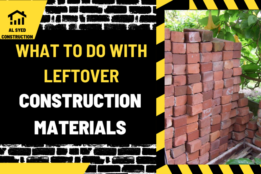 What to Do with Leftover Construction Materials