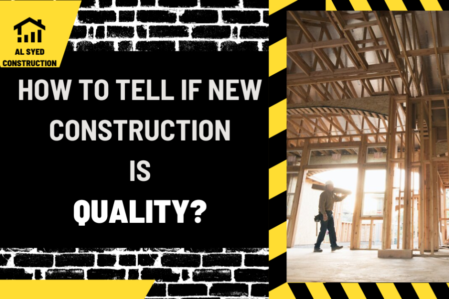 How to Tell if New Construction is Quality