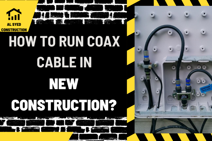 How to Run Coax Cable in New Construction