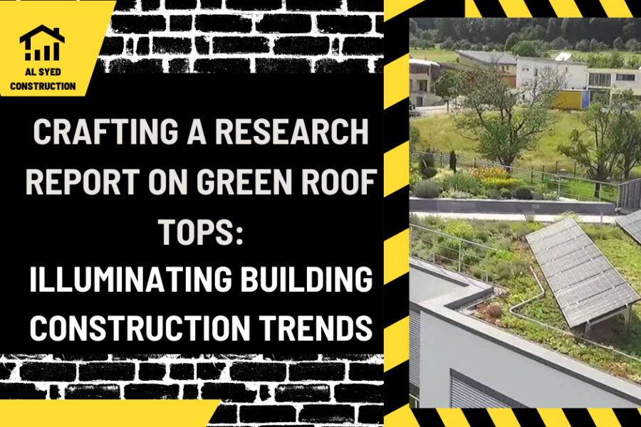 Crafting a Research Report on Green Roof Tops: Illuminating Building Construction Trends