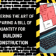 Mastering the Art of Preparing a Bill of Quantity for Building Construction