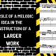 The Role of a Melodic Idea in the Construction of a Larger Work