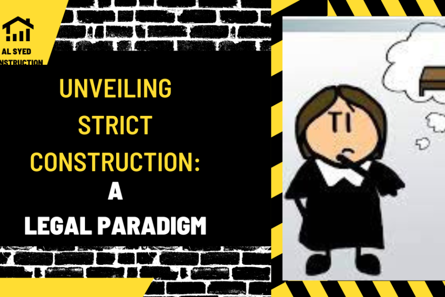 Unveiling Strict Construction: A Legal Paradigm