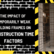 The Impact of Temporarily Weak Building Frames on Construction Time Factors