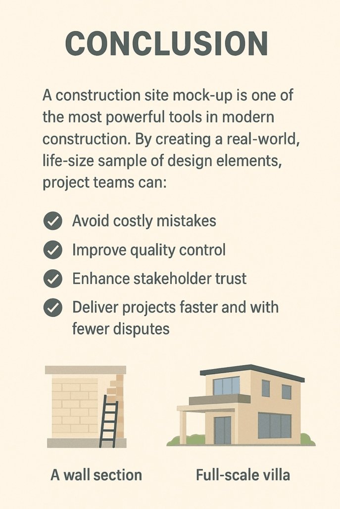 construction site mock-up conclusion