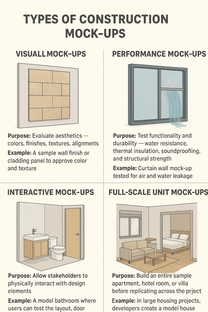 Types of Construction Mock-Ups