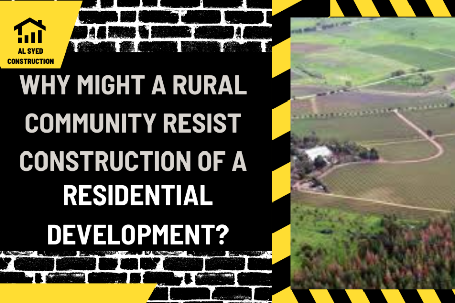 Why Might a Rural Community Resist Construction of a Residential Development