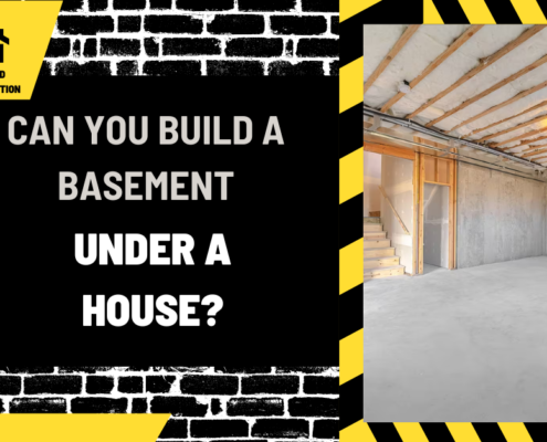 Can You Build a Basement Under a House