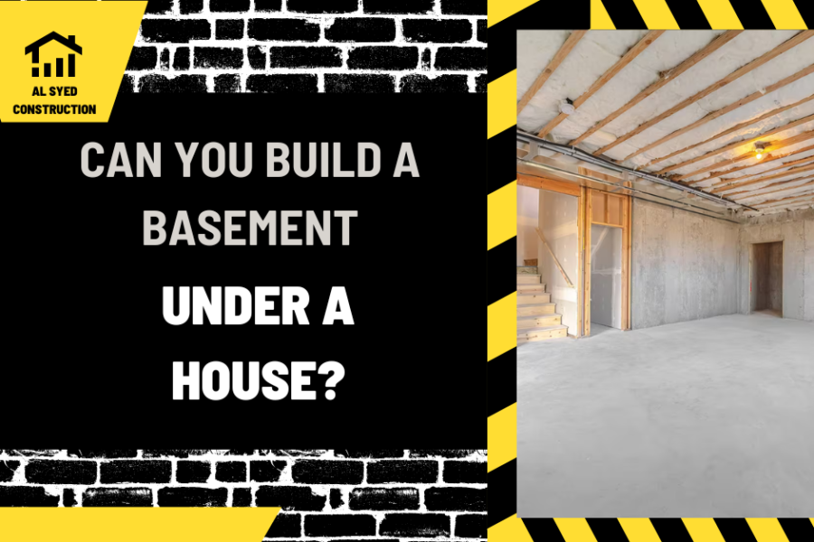 Can You Build a Basement Under a House