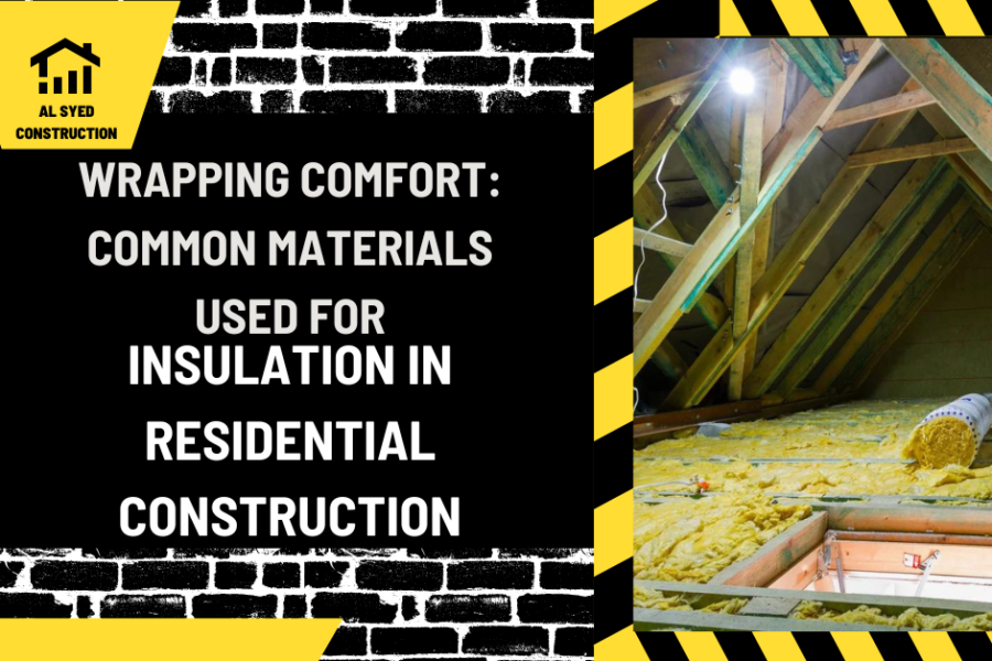 Wrapping Comfort: Common Materials Used for Insulation in Residential Construction