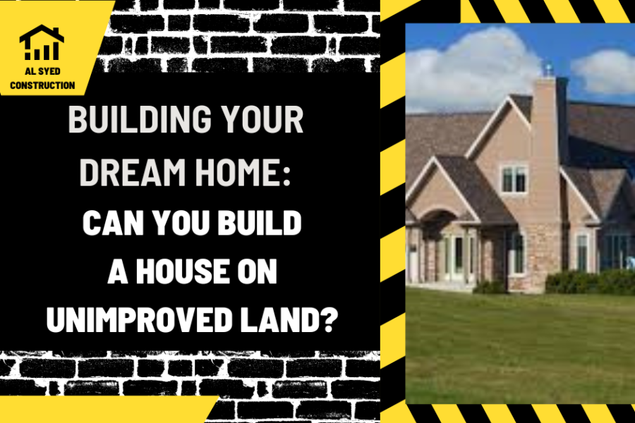 Building Your Dream Home: Can You Build a House on Unimproved Land