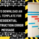 How to Download an Excel Template for Residential Construction Error Message