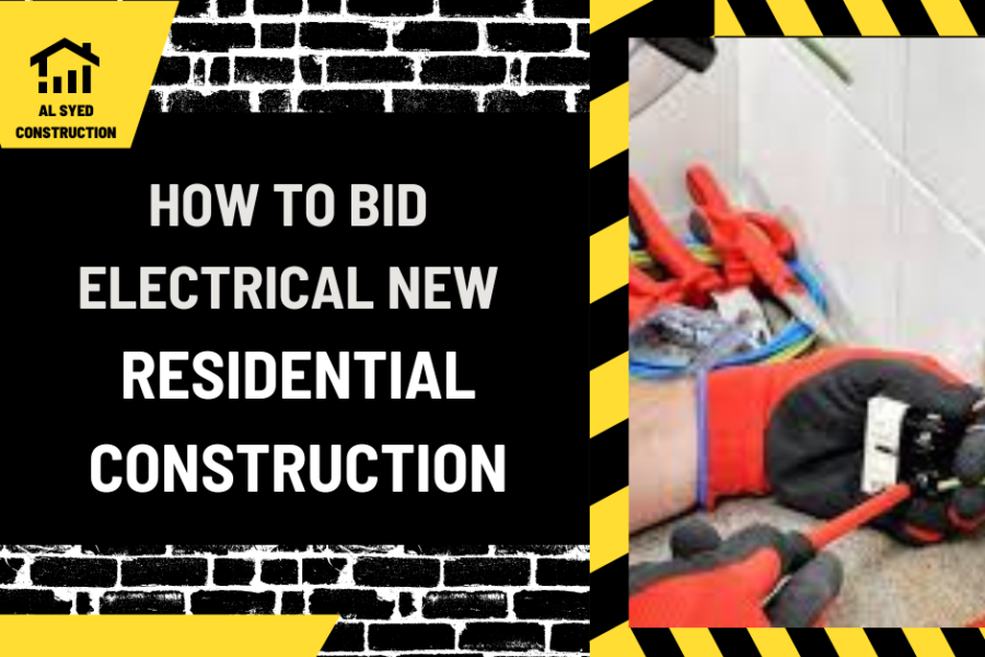 How to Bid Electrical New Residential Construction