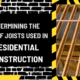 Determining the Size of Joists Used in Residential Construction