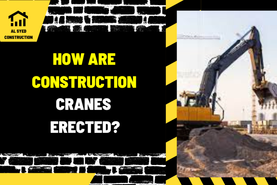 How are Construction Cranes Erected?