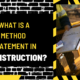 What is a Method Statement in Construction