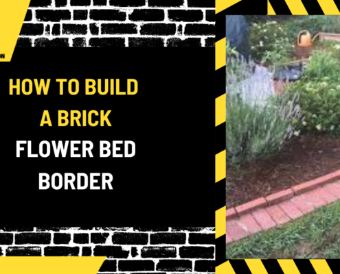 How to Build a Brick Flower Bed Border