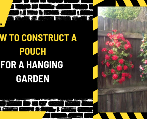 How to Construct a Pouch for a Hanging Garden